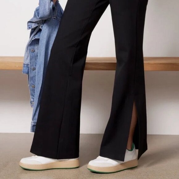 SPANX $150 PERFECT PANT SPLIT HEM Side Ponte S L Bootcut Flare - Picture 4 of 9